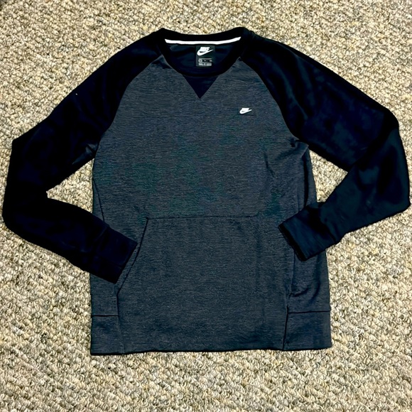 Nike Other - Nike men’s crew sweatshirt charcoal/black small